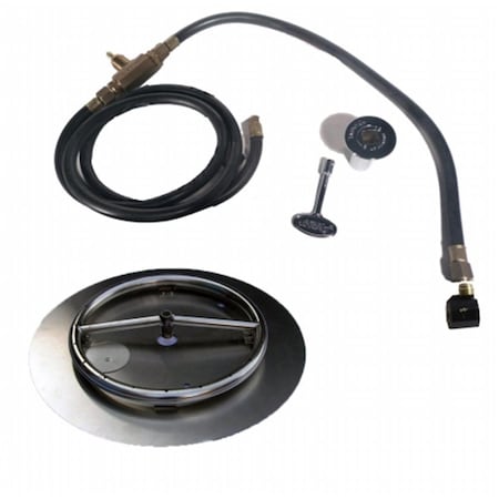 Sleep Ez 18 in. Stainless Steel Pan-Ring Kit - Natural Gas SL3172469